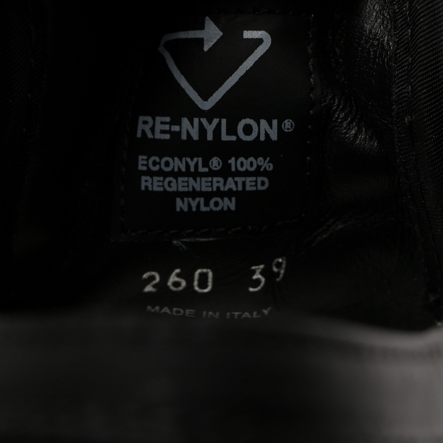 Prada Re-Nylon Gabardine Triangle Logo Double Wheel 50mm Sneakers 39 Black 7 of 9