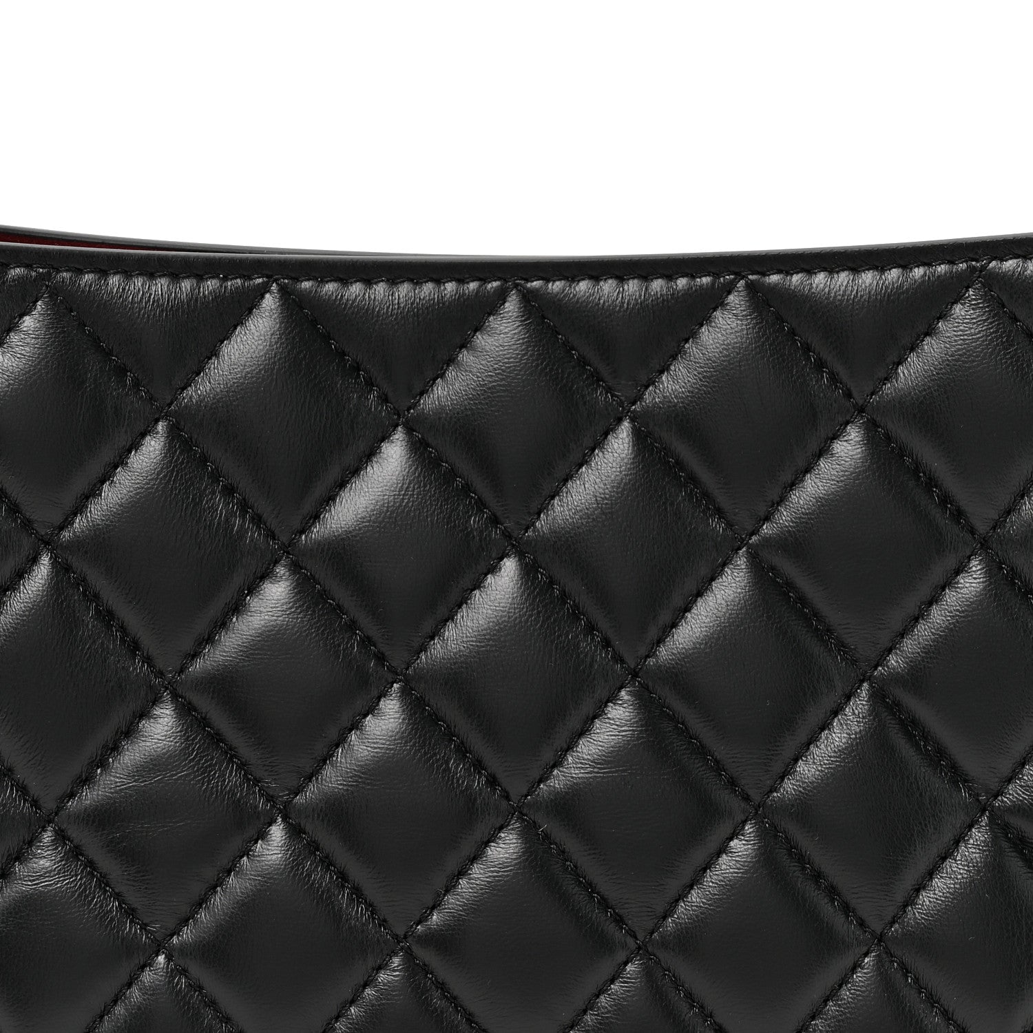Chanel Lambskin Quilted CC Hobo Bag Black 8 of 10