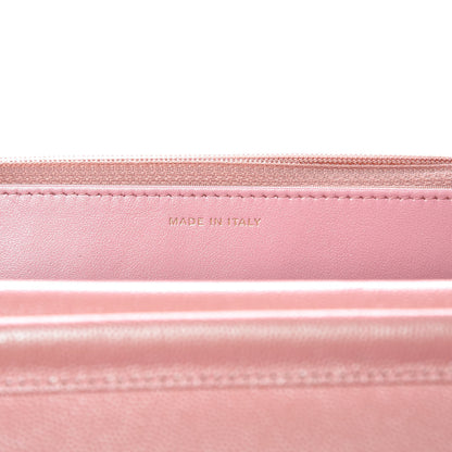 Chanel Iridescent Caviar Quilted Wallet on Chain WOC Rose Pink 7 of 9