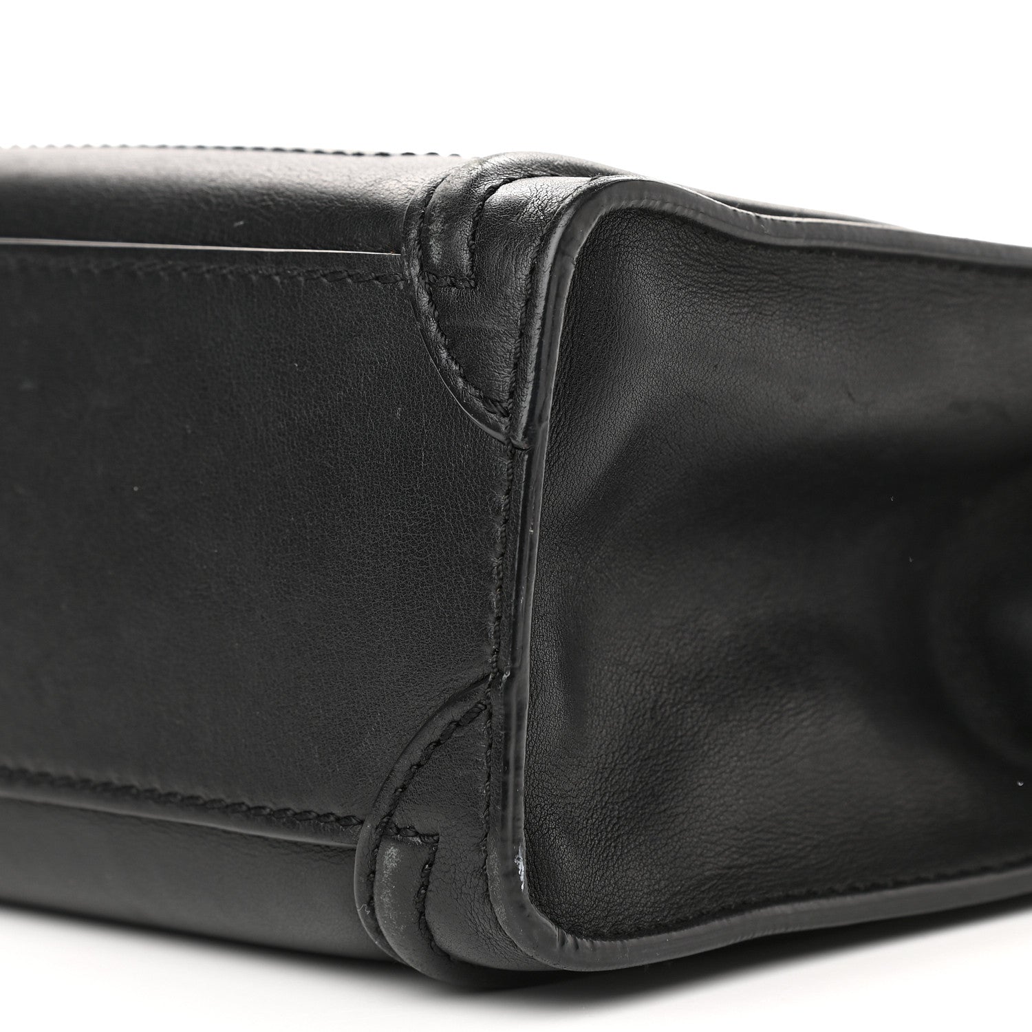 Celine Smooth Calfskin Nano Luggage Black 6 of 10