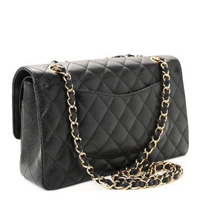 Chanel Caviar Quilted Medium Double Flap Black 3 of 11