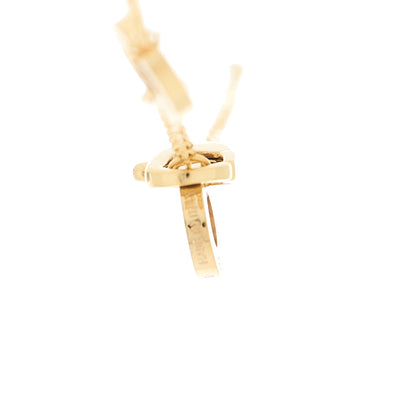 Bulgari 18K Yellow Gold Diamond Mother of Pearl Small Divas' Dream Pendant Necklace 4 of 9