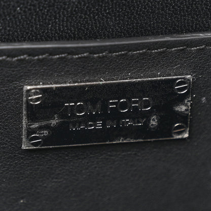 Tom Ford Patent Cosmo T Lock Chain Bag Black 6 of 10