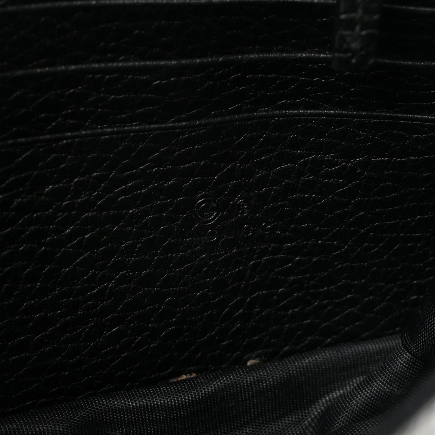 Dollar Calfskin Interlocking G Chain Wallet Black