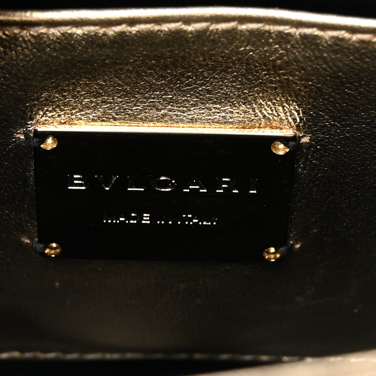 Metallic Calfskin Quilted Serpenti Forever Shoulder Bag Gold
