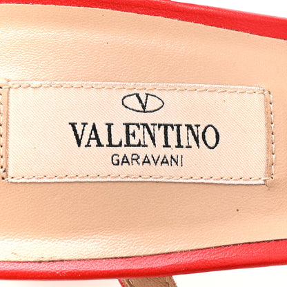 Valentino Garavani Calfskin Nappa Rockstud 60mm Caged Slide Sandals 41 Rosso Valentino 7 of 12