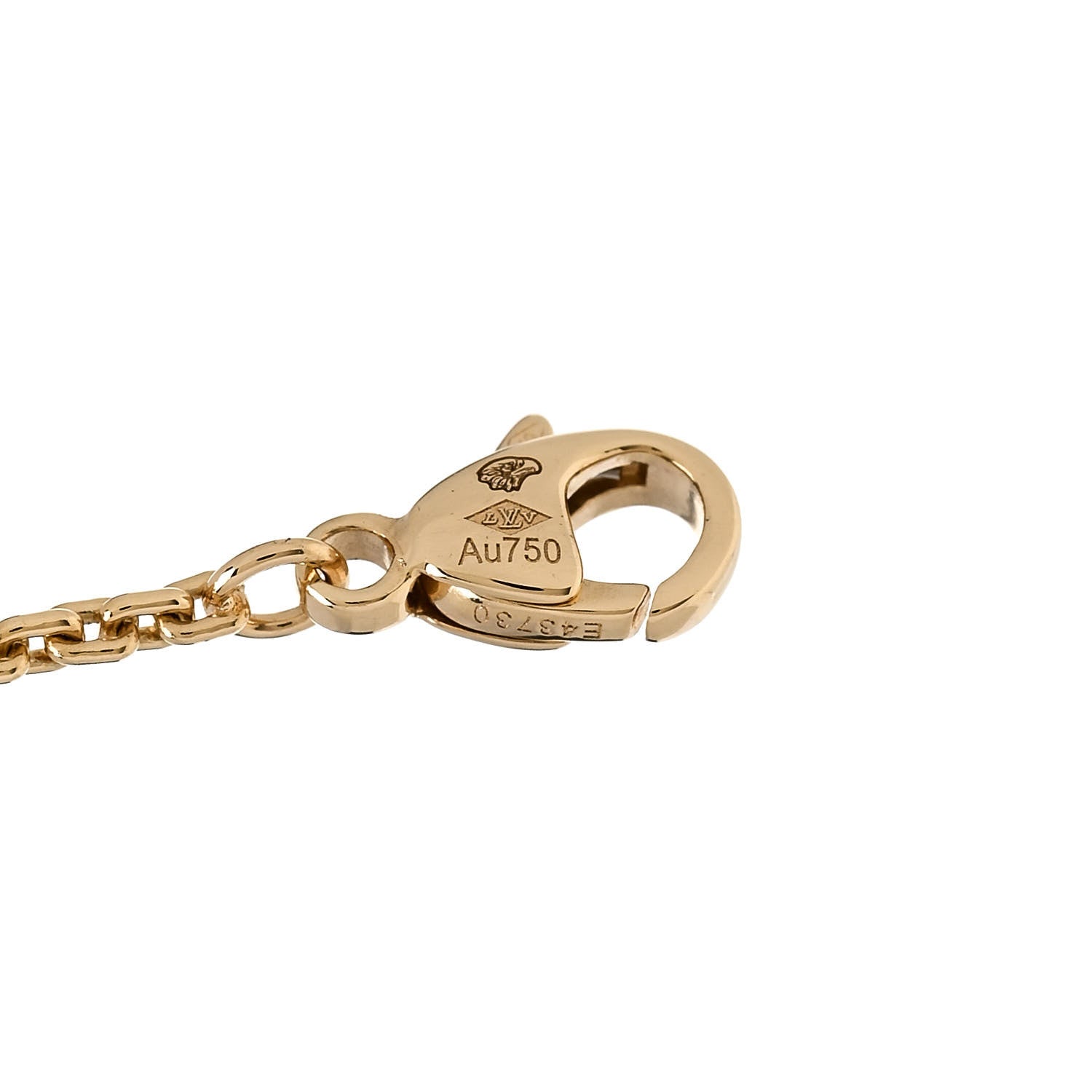 Louis Vuitton 18K Yellow Gold Diamond Idylle Blossom LV Bracelet 3 of 4