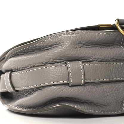 Chloe Calfskin Mini Marcie Round Crossbody Bag Cashmere Grey 8 of 9