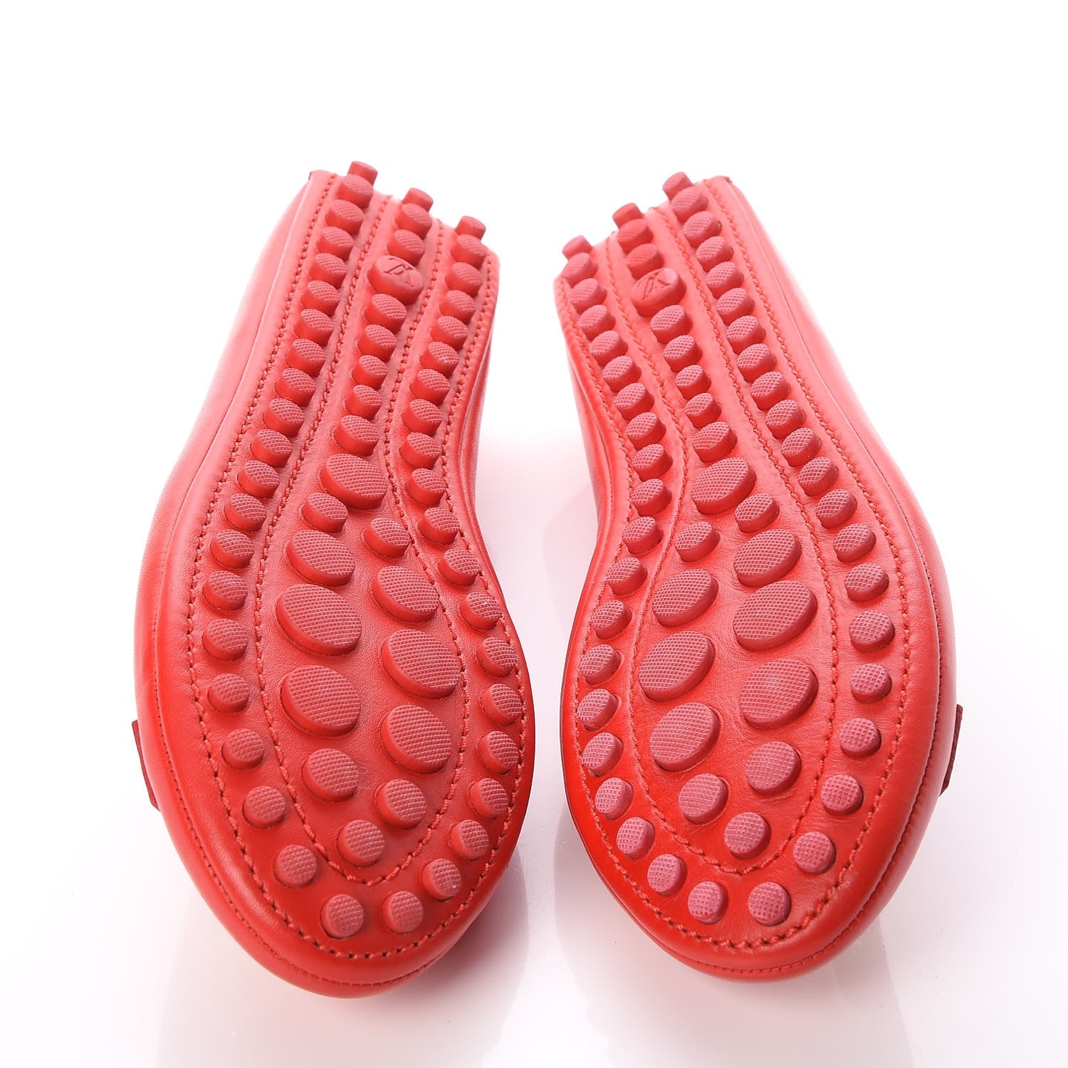 Louis Vuitton Calfskin Oxford Ballerina Flats 37.5 Rouge 5 of 9