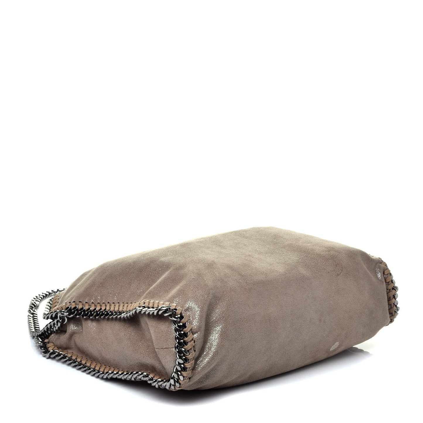 Shaggy Deer Falabella Fold Over Tote Taupe