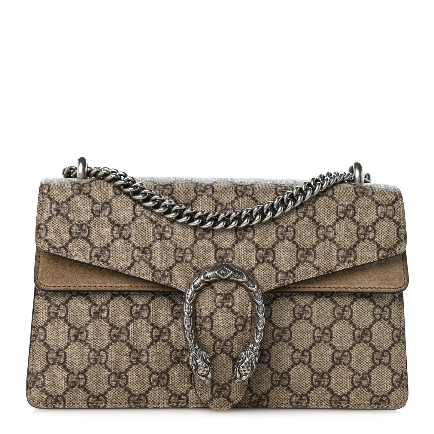 GG Supreme Monogram Small Dionysus Shoulder Bag Taupe