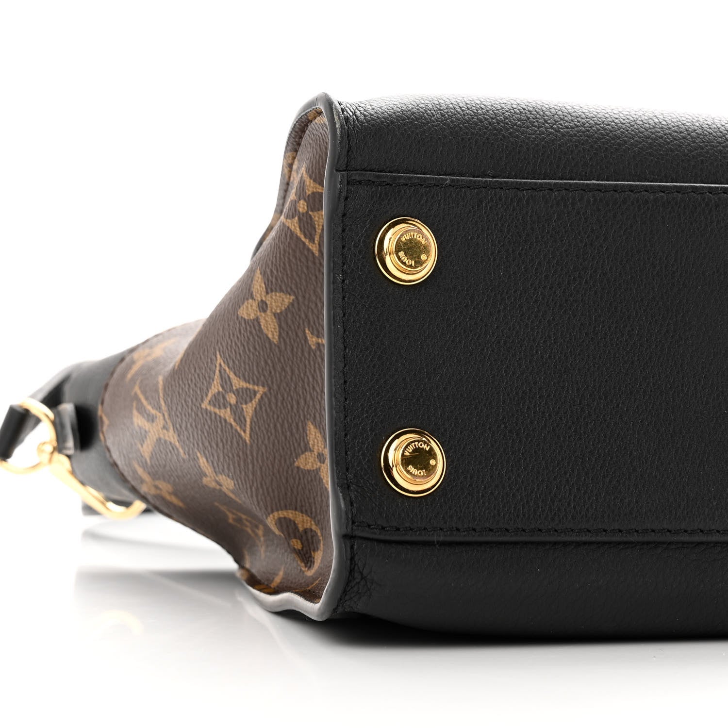 Louis Vuitton Calfskin Monogram On My Side PM Black 8 of 9