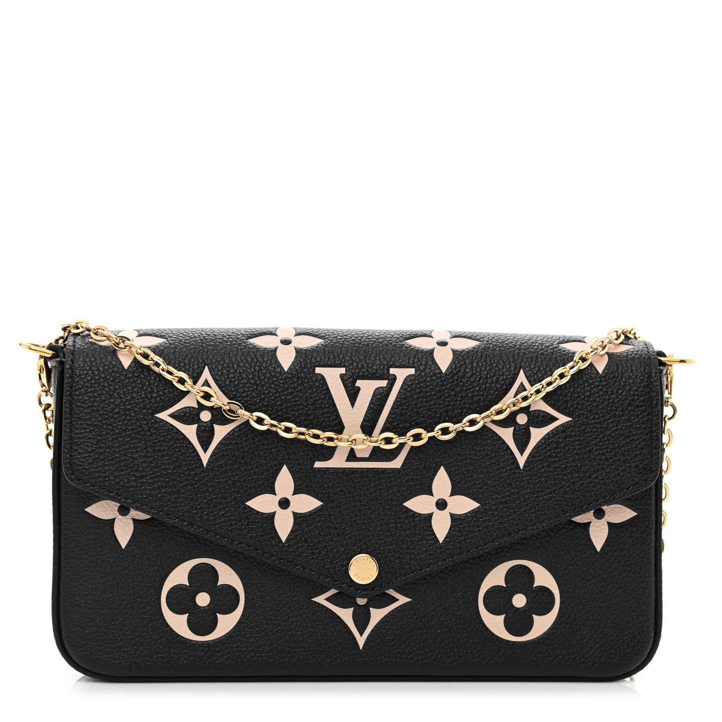 Empreinte Monogram Giant Felicie Pochette Black Beige