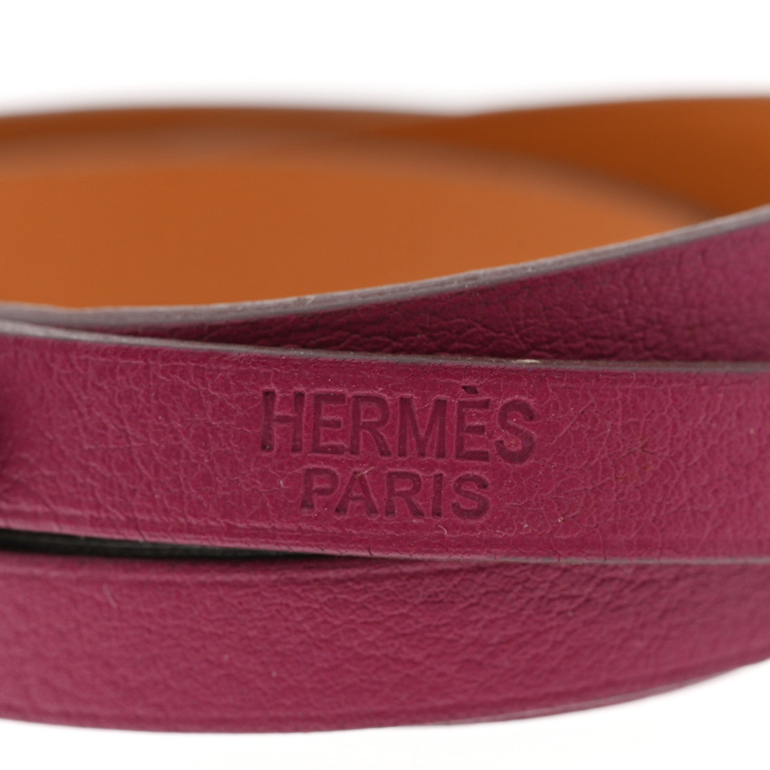 Hermes Swift Hapi 3 MM Triple Tour Wrap Bracelet S Tosca 4 of 5