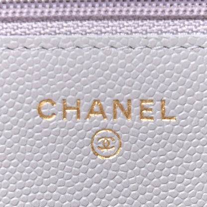Chanel Caviar Quilted Wallet On Chain WOC Grey 5 of 8