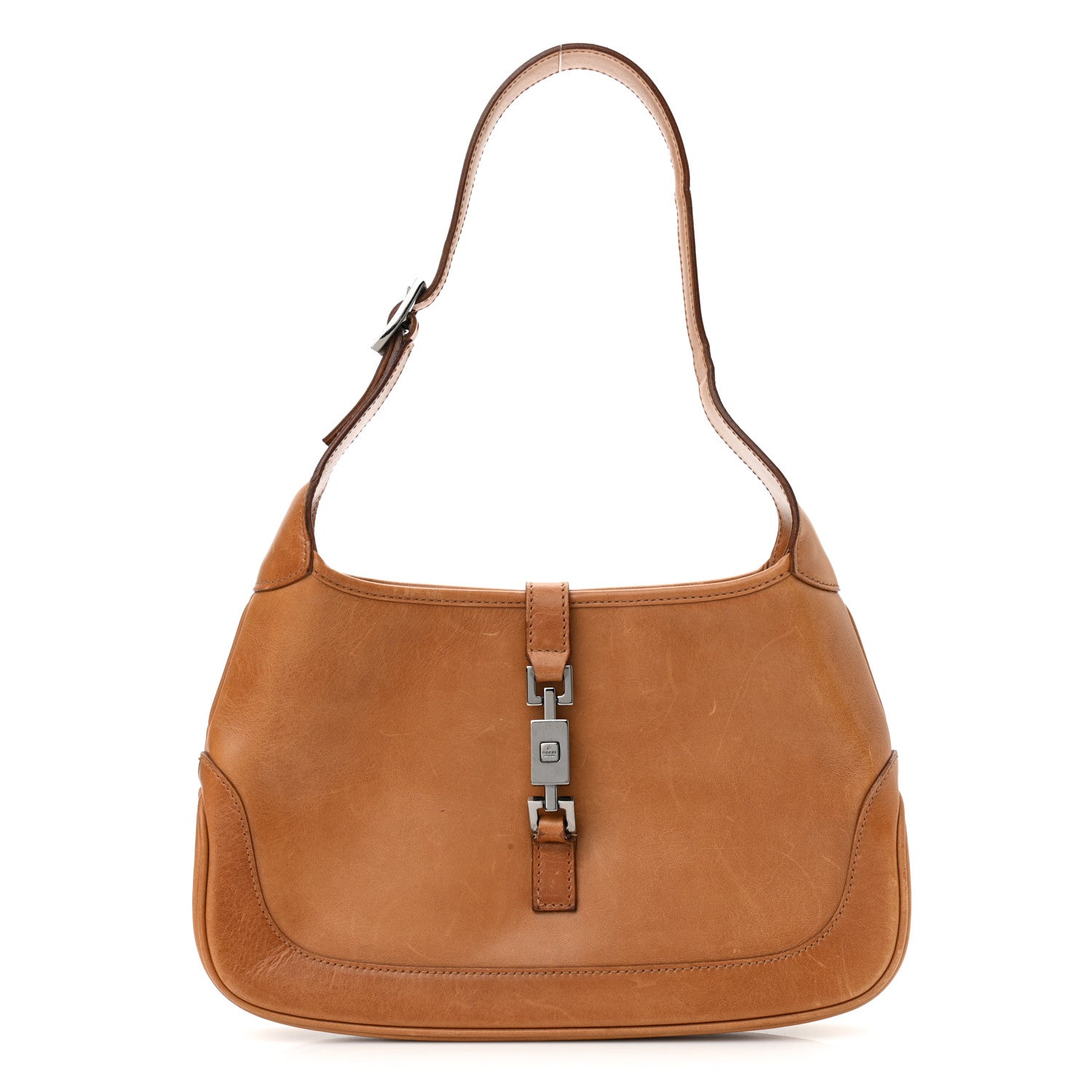 Gucci Calfskin Small Jackie O Hobo Brown 1 of 12