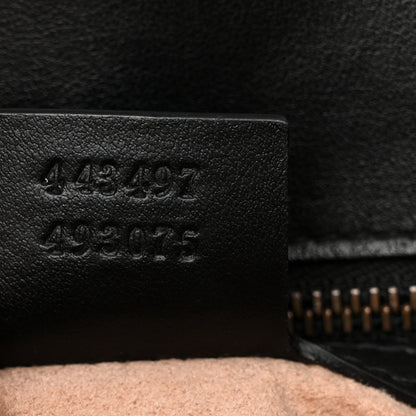 Gucci Calfskin Matelasse Small GG Marmont Shoulder Bag Black 7 of 16