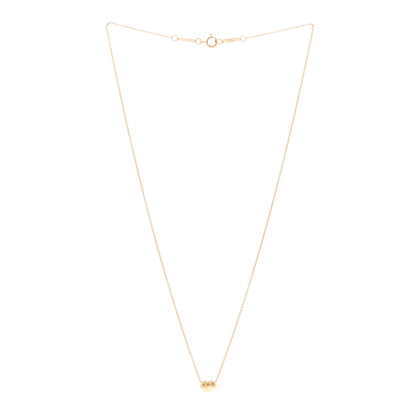 Tiffany 18K Yellow Gold 6.5mm Elsa Peretti Bean Pendant Necklace 3 of 4