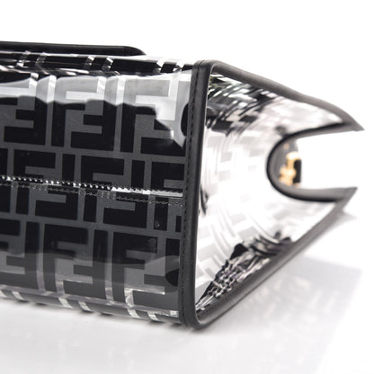 Fendi TPU FF Vitello Century Plexiglass Medium Runaway Shopper Tote Black 10 of 10