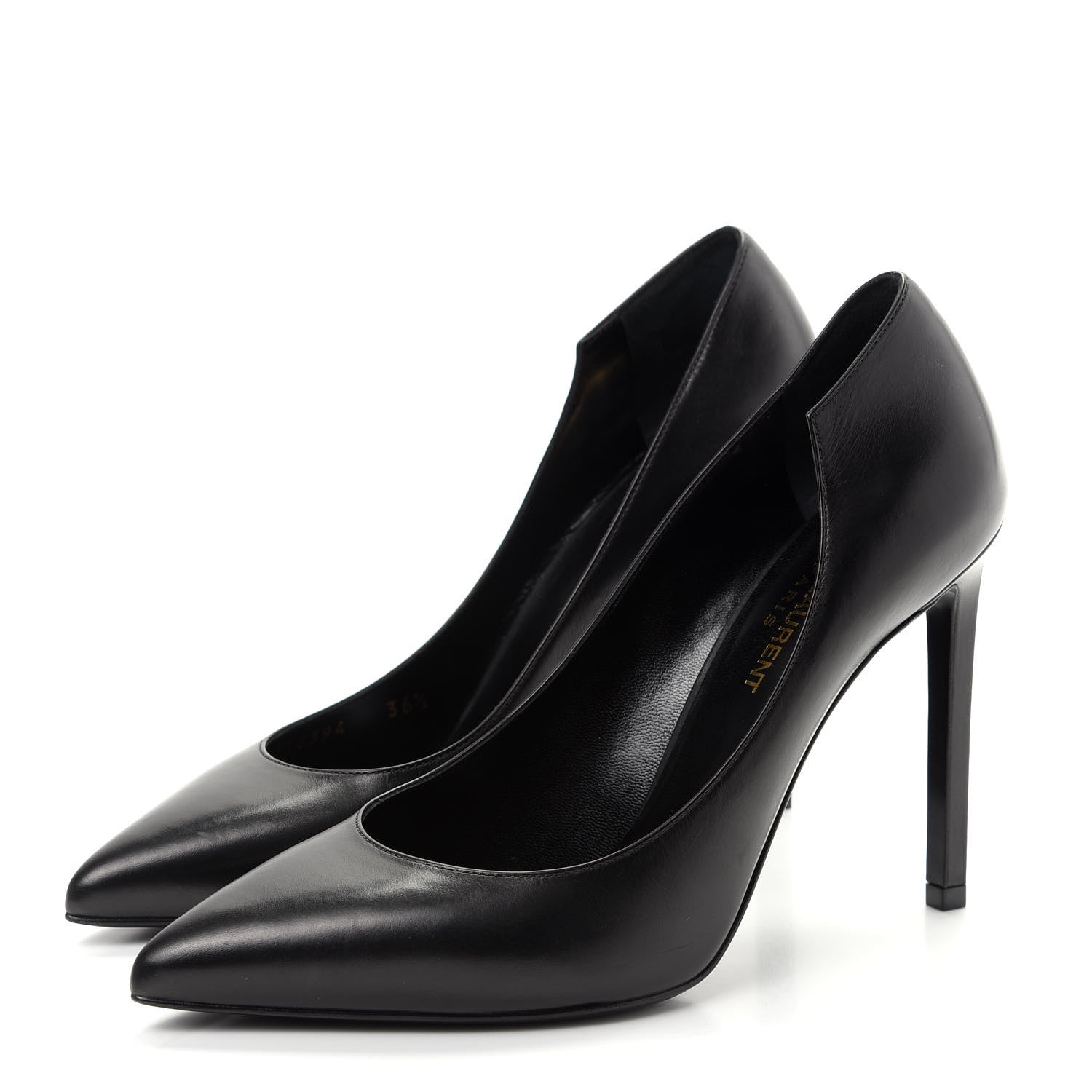 Saint Laurent Calfskin 105 Pumps 36.5 Black 3 of 11