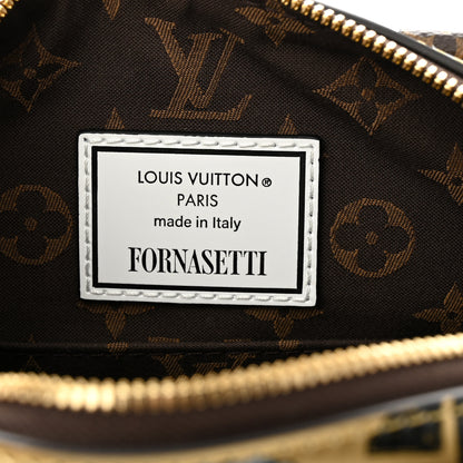 Louis Vuitton X FORNASETTI Calfskin Fornasetti Speedy Bandouliere 25 Gold 6 of 9