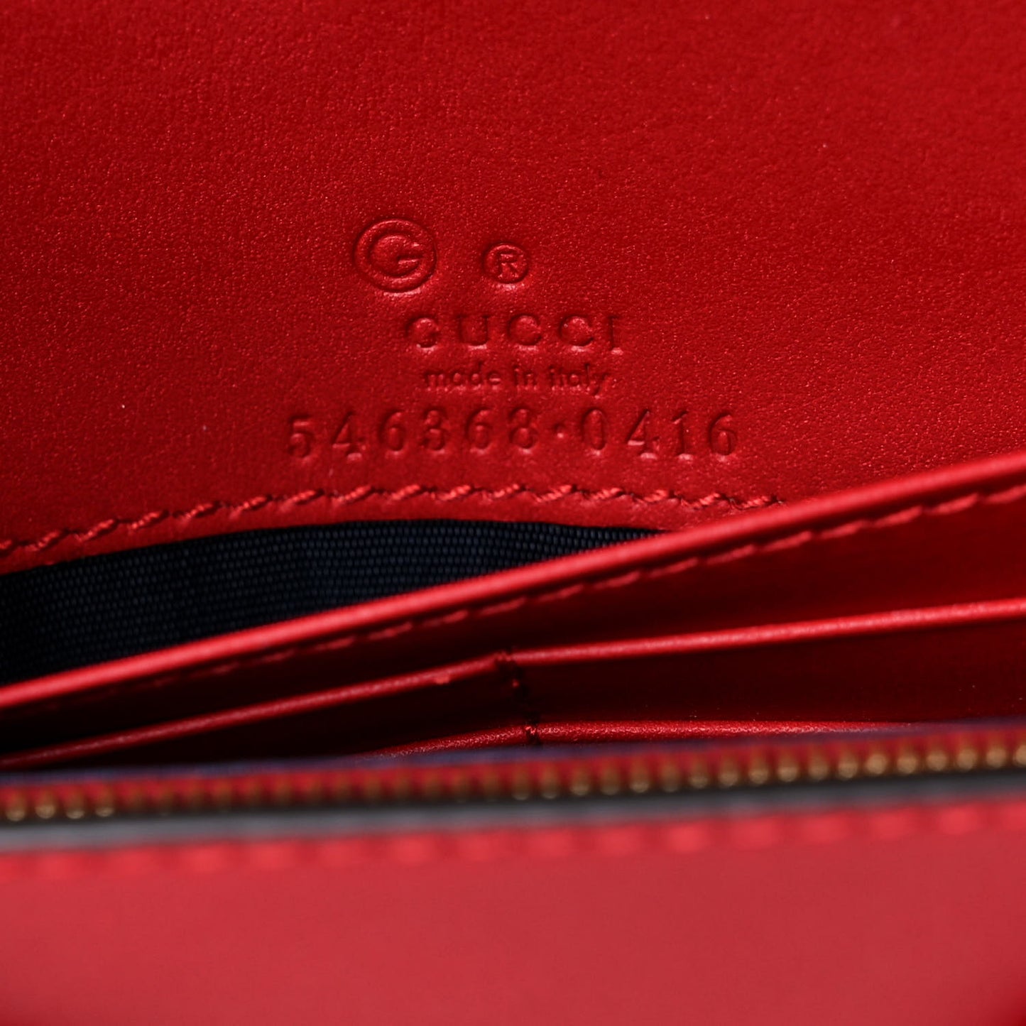 GG Supreme Monogram Blooms Chain Wallet Blue