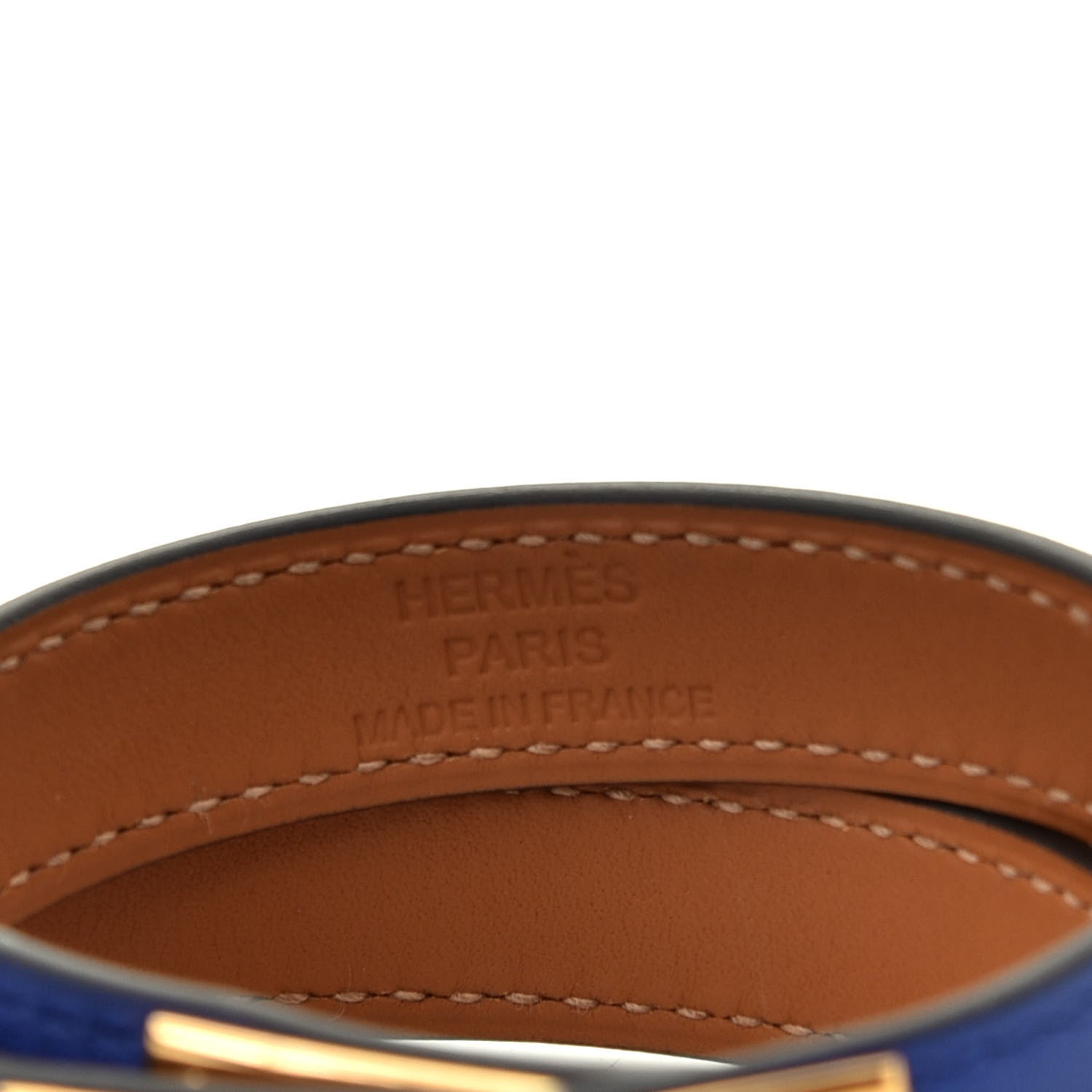 Hermes Swift Kelly Double Tour Bracelet T2 Bleu Electrique 3 of 3