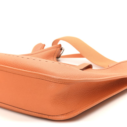 Hermes Taurillon Clemence Evelyne PM Orange 10 of 10