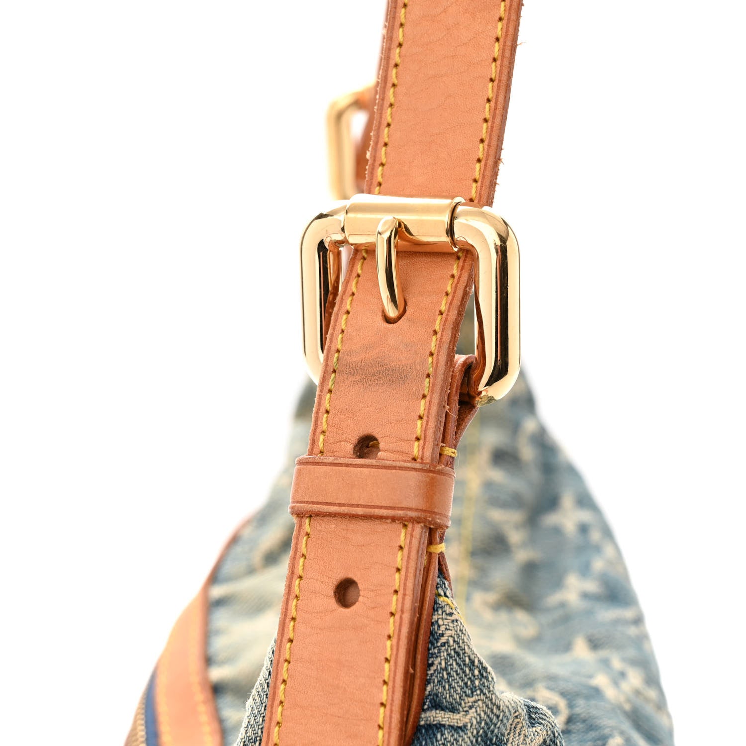 Louis Vuitton Monogram Denim Baggy PM Long Strap Blue 11 of 12