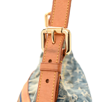 Louis Vuitton Monogram Denim Baggy PM Long Strap Blue 11 of 12