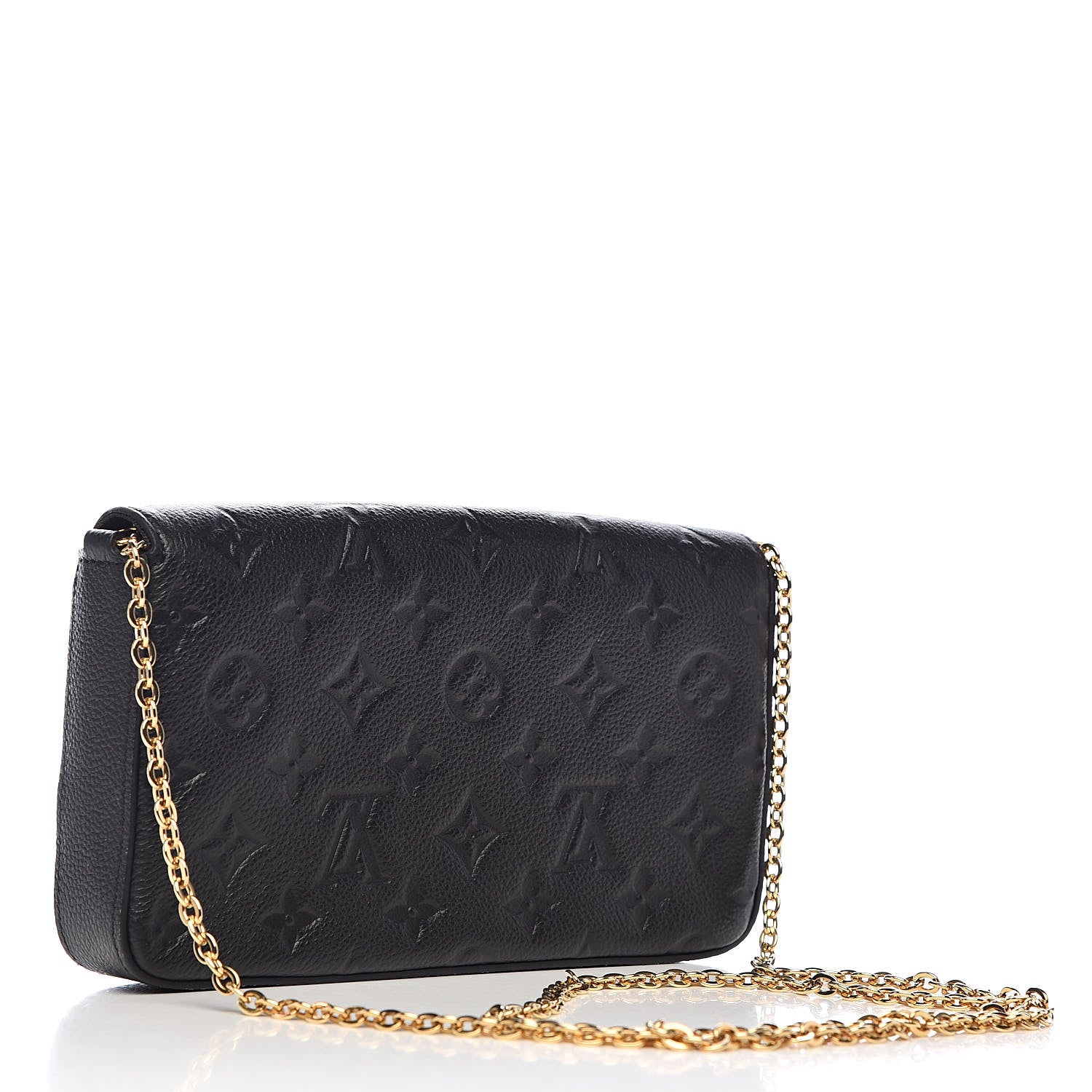 Louis Vuitton Empreinte Pochette Felicie Chain Wallet Black 3 of 12