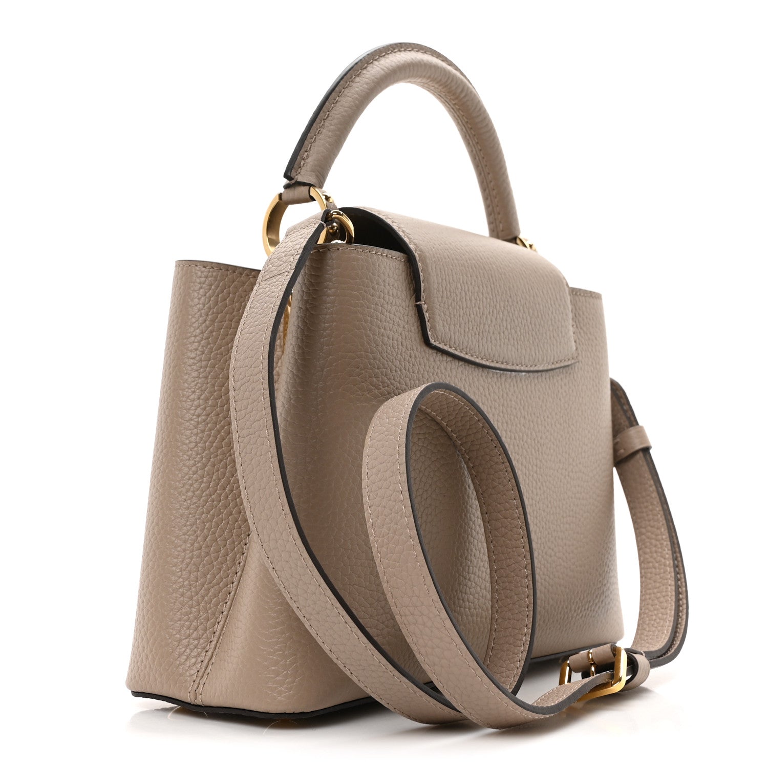Louis Vuitton Taurillon Capucines BB Galet 3 of 9