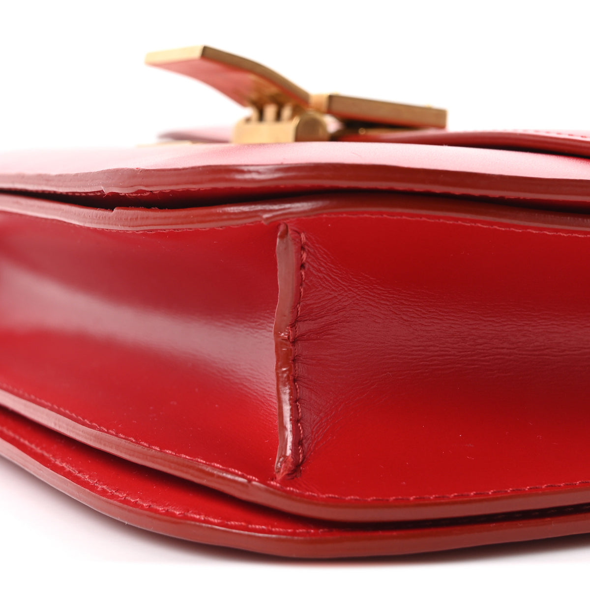Celine Box Calfskin Medium Classic Box Flap Bag Red 11 of 11