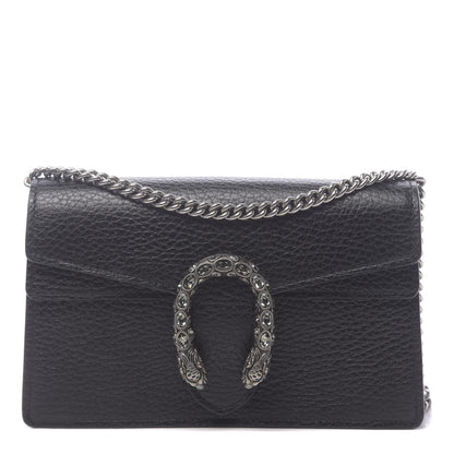 Gucci Calfskin Super Mini Dionysus Shoulder Bag Black 1 of 9