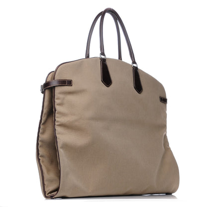 Prada Jacquard Logo Garment Bag Corda Moro 3 of 9