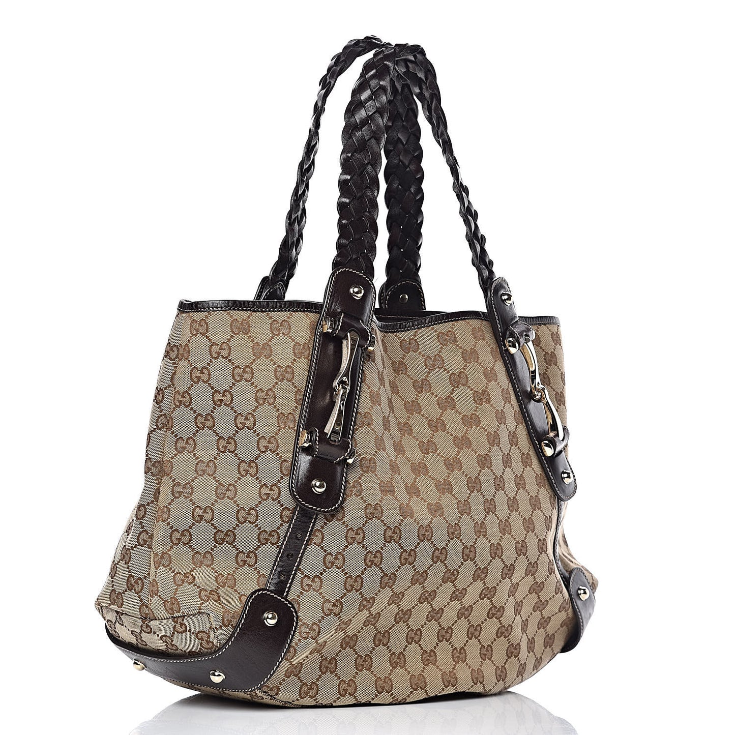 Monogram Medium Pelham Shoulder Bag Dark Brown