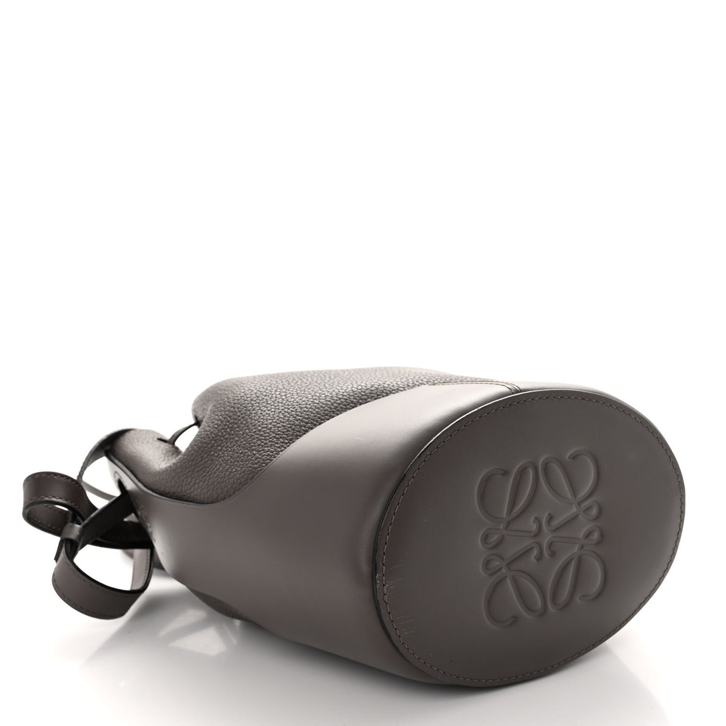 Calfskin Small Balloon Bucket Bag Dark Taupe
