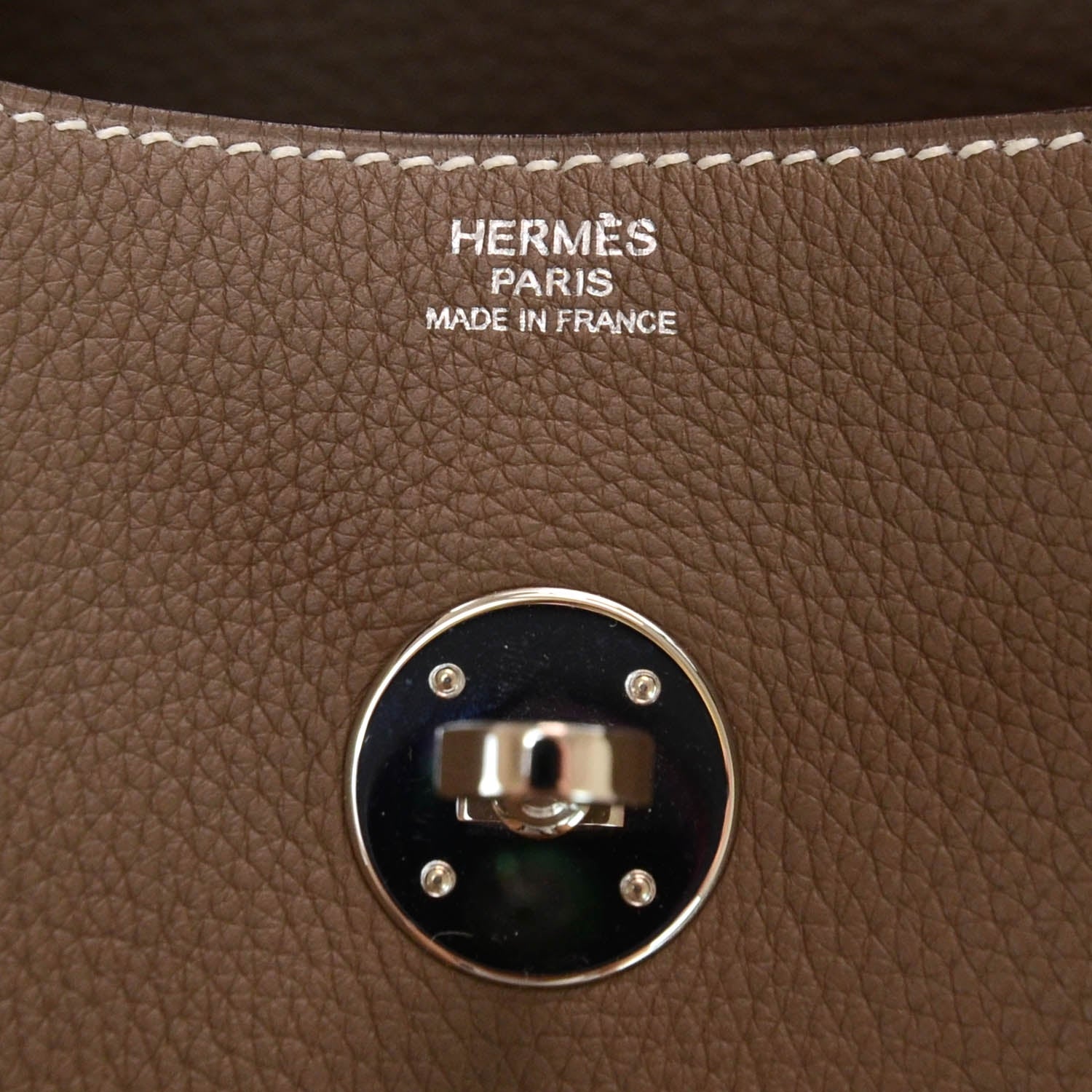 Hermes Taurillon Clemence Lindy 34 Etoupe 6 of 8