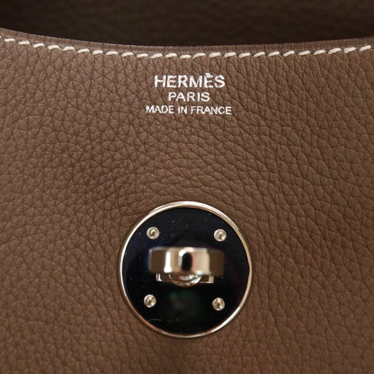 Hermes Taurillon Clemence Lindy 34 Etoupe 6 of 8