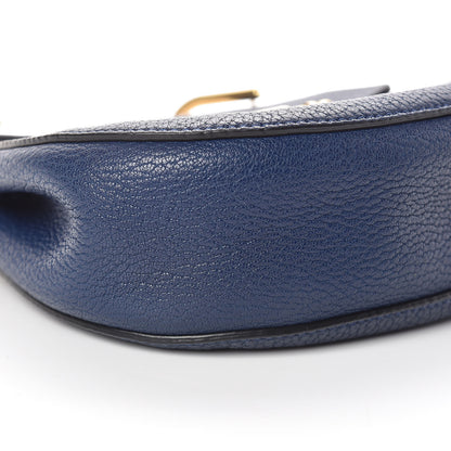 Chloe Grained Lambskin Mini Drew Shoulder Bag Royal Navy 10 of 11