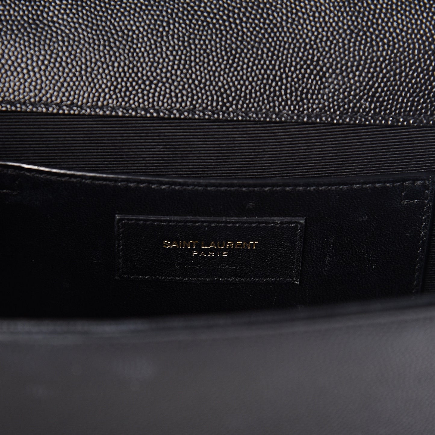 Grain De Poudre Medium Classic Monogram Kate Satchel Black