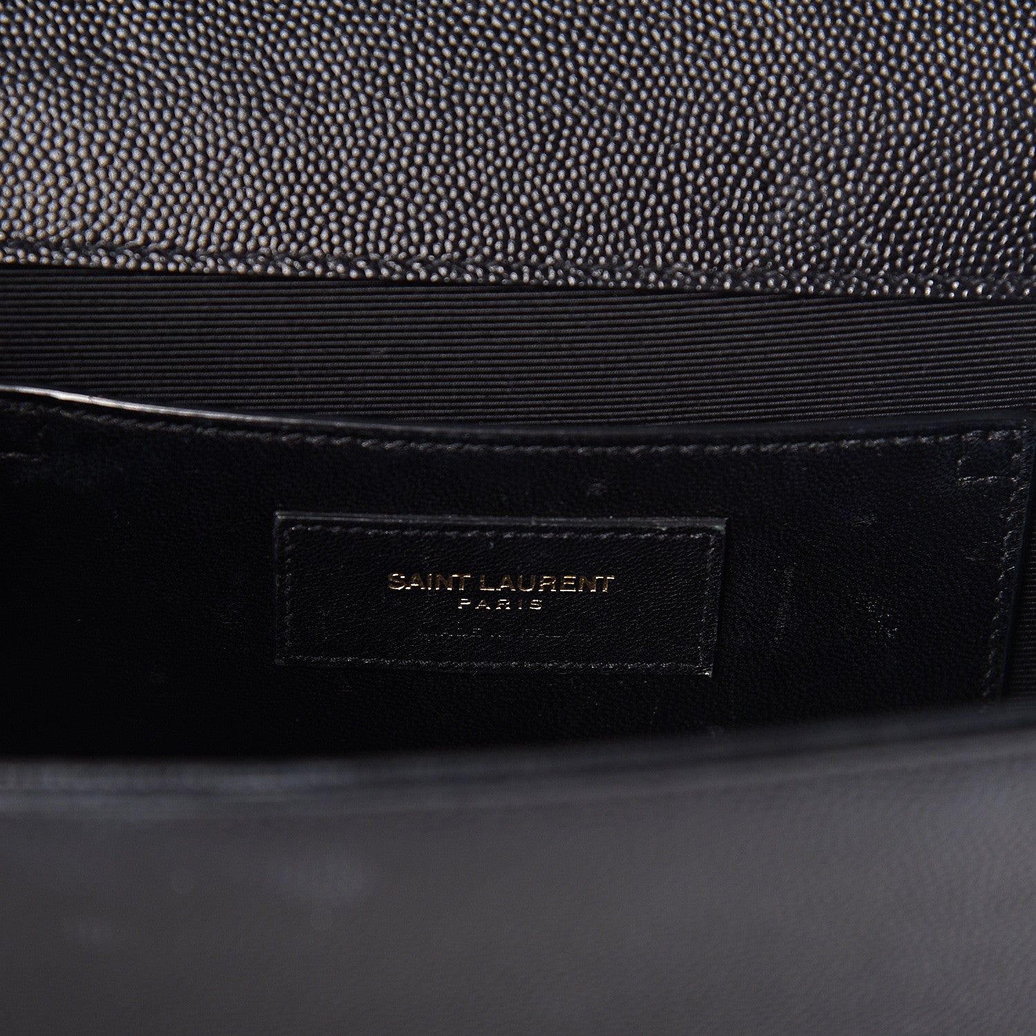 Saint Laurent Grain De Poudre Medium Classic Monogram Kate Satchel Black 6 of 11