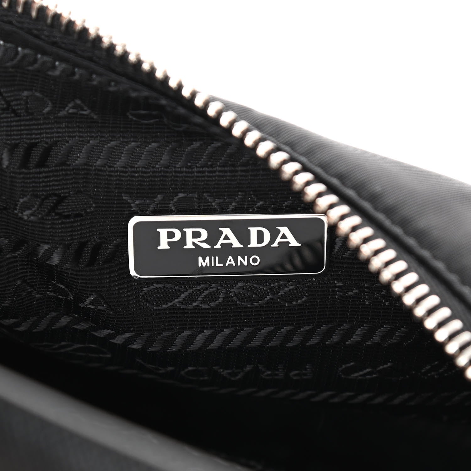 Prada Tessuto Nylon Saffiano Mini Re-Edition 2005 Bag Black 6 of 14