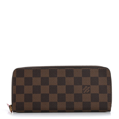Louis Vuitton Damier Ebene Clemence Wallet Cherry 1 of 8