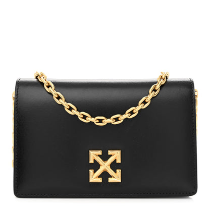 Off-White Calfskin Jitney 0.5 Shoulder Bag Black 1 of 12