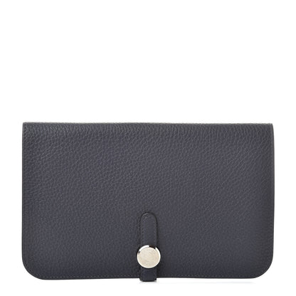 Hermes Togo Dogon Duo Wallet Bleu Nuit 1 of 11