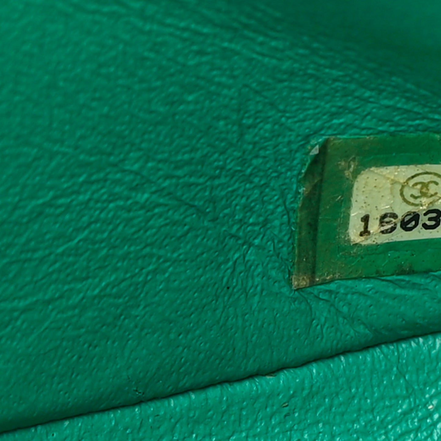Lambskin Quilted Mini Rectangular Flap Green