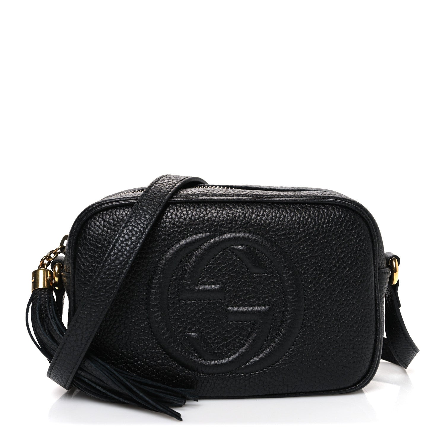 Gucci Pebbled Calfskin Mini Soho Disco Bag Black 1 of 10