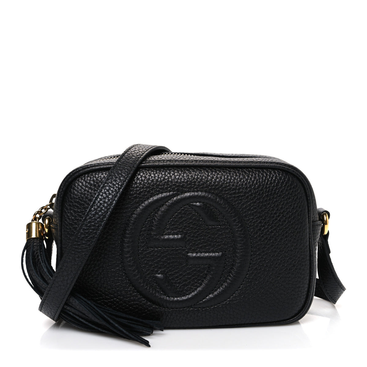 Gucci Pebbled Calfskin Mini Soho Disco Bag Black 1 of 10