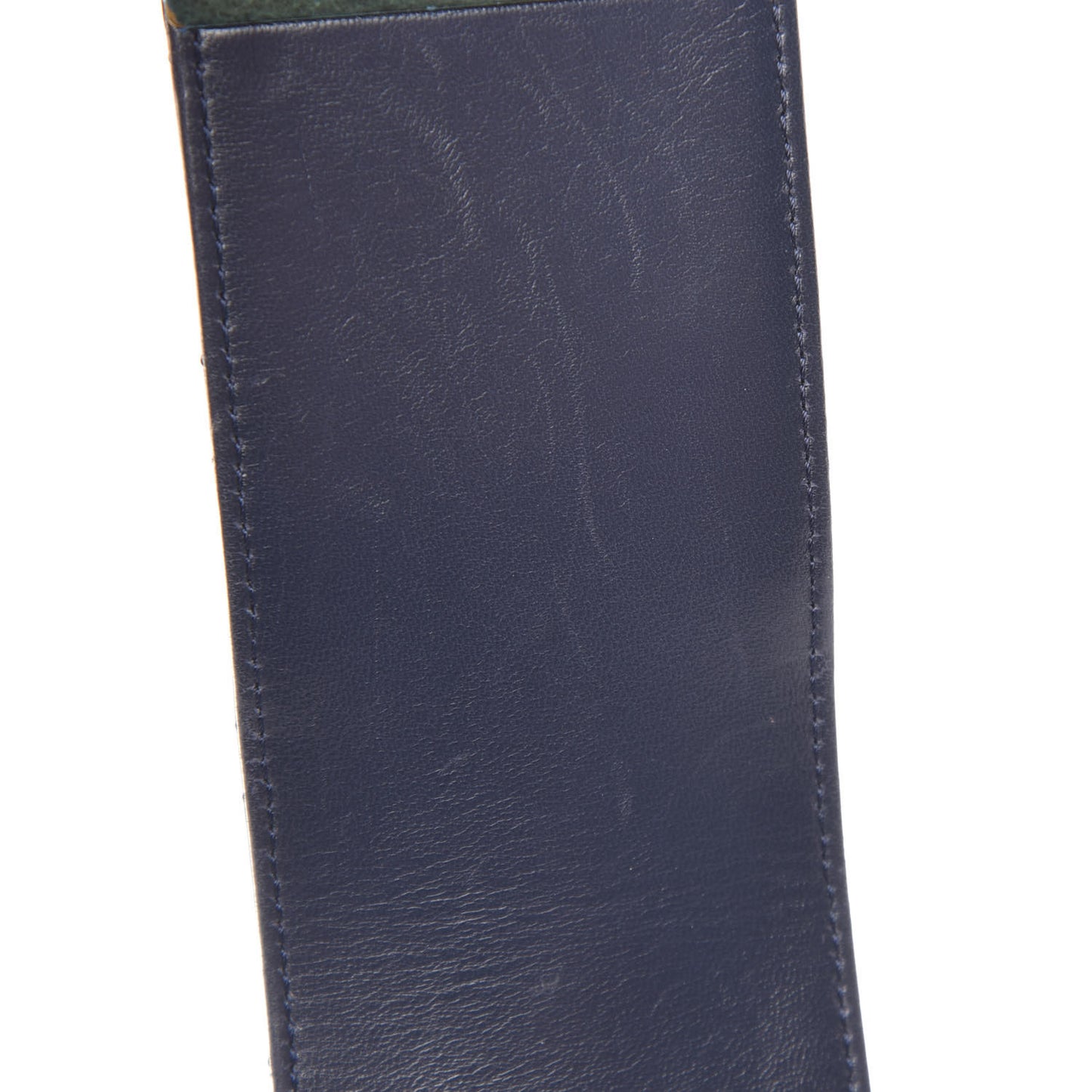 Calfskin Diamond Stitched Shoulder Bag Navy